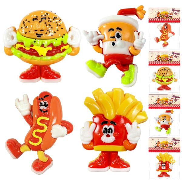 SQUISHY HAMBURGER SET (TPR) 9cm In Busta PVC In espo da 16pz 4ass…x16…x384